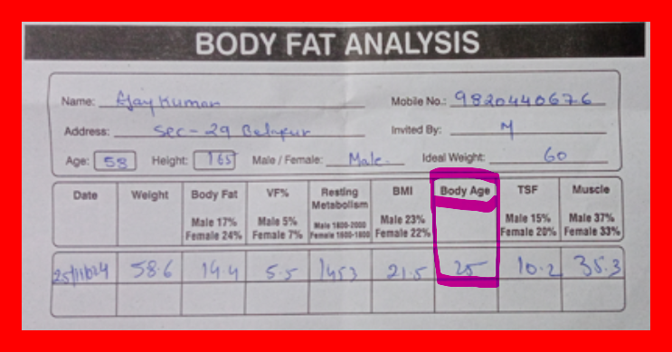 body fat analysis